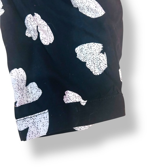 Maeve by Anthropologie Black & White Womens Size Small Heart Print Dress - Picture 6 of 14